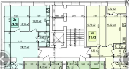 Продаж 2к квартири 75 кв. м на вул. Лялі Ратушної фото 1 Продаж 2к квартири 75 кв. м на вул. Лялі Ратушної фото 1