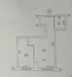 ������ 1� �������� 43 ��. �., �� Central Park Vinnytsia ���� 9