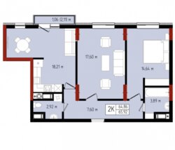 2 кімнатні квартири у ЖК Квартал 5 фото 3 2 кімнатні квартири у ЖК Квартал 5 фото 3