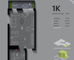 1 кімнатні квартири у Family Plaza фото 8 1 кімнатні квартири у Family Plaza фото 8