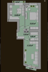 Продам двокімнатну квартира в жк Княгининен секція 9 фото 2 Продам двокімнатну квартира в жк Княгининен секція 9 фото 2