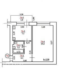 Продається 1 кімнатна квартира в районі Шахти. фото 9 Продається 1 кімнатна квартира в районі Шахти. фото 9