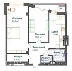 Продаж 2-х кімнатної квартири по вул. Генерала Тарнавського 7. фото 6 Продаж 2-х кімнатної квартири по вул. Генерала Тарнавського 7. фото 6