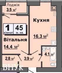 Продаж затишної 1-кімнатної квартири у ЖК «Залізничний». фото 7 Продаж затишної 1-кімнатної квартири у ЖК «Залізничний». фото 7