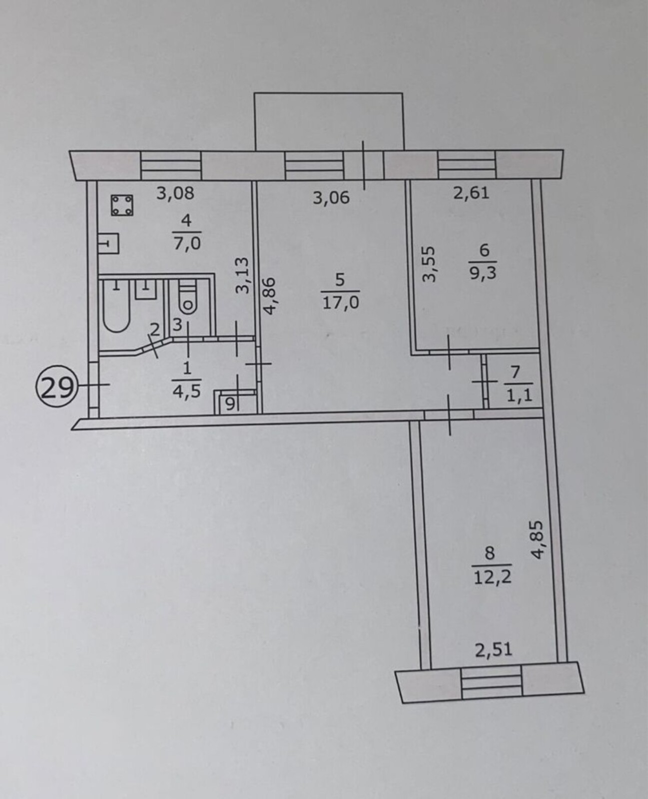 Квартира 3 х комнатная ,центр. фото 1 Квартира 3 х комнатная ,центр. фото 1