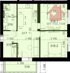 Продаж двокімнатної квартири поблизу центру міста! фото 4 Продаж двокімнатної квартири поблизу центру міста! фото 4