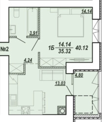 Продаж 1к квартири, 40 кв.м, вул.Текстильна фото 1 Продаж 1к квартири, 40 кв.м, вул.Текстильна фото 1