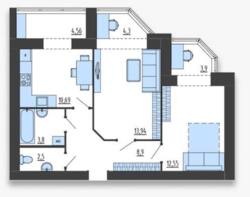 2-КІМНАТНА КВАРТИРА В ЖК «СОФІЯ» — ВИСТАВКА! 🔥 фото 4 2-КІМНАТНА КВАРТИРА В ЖК «СОФІЯ» — ВИСТАВКА! 🔥 фото 4