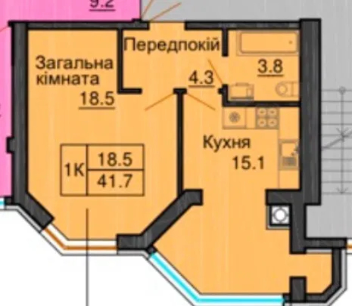 Продам 1 комнатную квартиру 55 000. фото 1 Продам 1 комнатную квартиру 55 000. фото 1