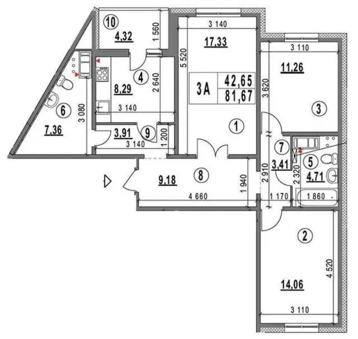  3   ,    1