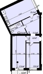 Продається 2-х кімнатна квартира, без ремонту, новобудова, Замостянський район фото 1 Продається 2-х кімнатна квартира, без ремонту, новобудова, Замостянський район фото 1