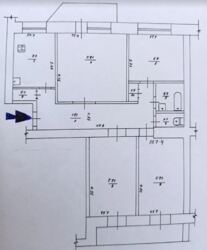 Продаж 4к квартири 83 кв. м на просп. Коцюбинського, простий стан. Велика простора з гарним плануванням. фото 1 Продаж 4к квартири 83 кв. м на просп. Коцюбинського, простий стан. Велика простора з гарним плануванням. фото 1