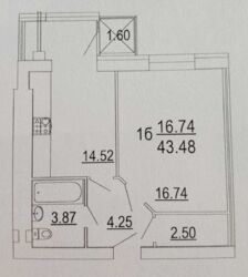 Продається 1но кімнатна квартира в ЖК Сімейний комфорт. Потребує ремонту фото 3 Продається 1но кімнатна квартира в ЖК Сімейний комфорт. Потребує ремонту фото 3