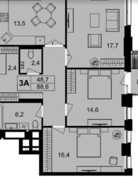 Продається 3-х кімнатна квартира в ЖК Central Park Vinnytsia фото 2 Продається 3-х кімнатна квартира в ЖК Central Park Vinnytsia фото 2