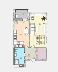 Продається 1-но кімнатна квартира в ЖК Кельце. Новобудова фото 3 Продається 1-но кімнатна квартира в ЖК Кельце. Новобудова фото 3