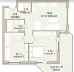 Продається 2-х кімнатна квартира в новому ЖК. Р-н Вишенька фото 1 Продається 2-х кімнатна квартира в новому ЖК. Р-н Вишенька фото 1