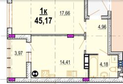 Продаж 1-но кімнатної квартири в ЖК Родинний Маєток фото 6 Продаж 1-но кімнатної квартири в ЖК Родинний Маєток фото 6