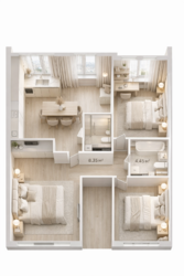 Продаж 2-кімнатної квартири в елітному ЖК River City, Корбутівка фото 4 Продаж 2-кімнатної квартири в елітному ЖК River City, Корбутівка фото 4