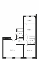 Продаж 2-кімнатної квартири в елітному ЖК River City, Корбутівка фото 3 Продаж 2-кімнатної квартири в елітному ЖК River City, Корбутівка фото 3