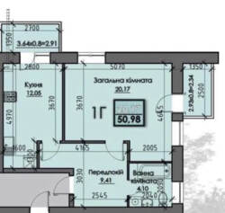 Продаж 1-кімнатної квартири вул. ЗСУ (вул. Інтернаціоналістів) фото 10 Продаж 1-кімнатної квартири вул. ЗСУ (вул. Інтернаціоналістів) фото 10