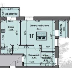 Продаж 1-кімнатної квартири вул. ЗСУ (вул. Інтернаціоналістів) фото 6 Продаж 1-кімнатної квартири вул. ЗСУ (вул. Інтернаціоналістів) фото 6