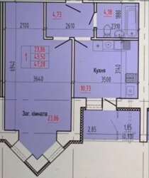 Продаж 1-кімнатної квартири пр. Свободи (вул. Прокоф'єва) фото 2 Продаж 1-кімнатної квартири пр. Свободи (вул. Прокоф'єва) фото 2