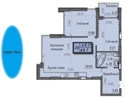 Продаж квартири з панорамним видом на озеро Чеха (вул. Збройних Сил Ураїни) фото 10 Продаж квартири з панорамним видом на озеро Чеха (вул. Збройних Сил Ураїни) фото 10