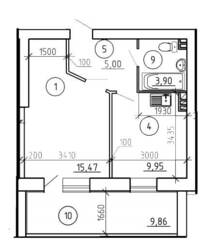 Продаж 1 кімнатної квартири вул. Хворостянка (вул. Праці) фото 3 Продаж 1 кімнатної квартири вул. Хворостянка (вул. Праці) фото 3