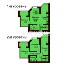 4 кім. дворівнева квартира, Боголюбова вул., 30, ЖК бізнес-класу 'Софія Сіті' фото 2 4 кім. дворівнева квартира, Боголюбова вул., 30, ЖК бізнес-класу 'Софія Сіті' фото 2