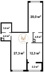 2 lvl  S=75²   Respublika  17
