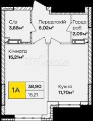 Продаж 1-кімнатної квартири в ЖК «Синергія Київ». фото 2 Продаж 1-кімнатної квартири в ЖК «Синергія Київ». фото 2