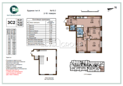 Продаж 3-х кімнатна квартира (77м2) в ЖК Варшавському 3, буд. 10. 2 фото 2 Продаж 3-х кімнатна квартира (77м2) в ЖК Варшавському 3, буд. 10. 2 фото 2