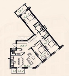 �� Illinsky House � 130.8 �², ����� ������� �������� � �������� ������� �����-����� �� �����, ���. ���������-�����������, 21. ���� 2