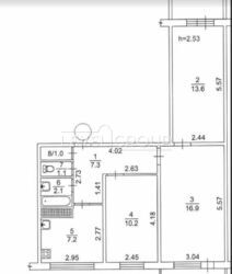 ������ 3-������� �������� 64.5 �2 ���. ����� ����� ����, 28� ������� 5 ��.. ���� 6