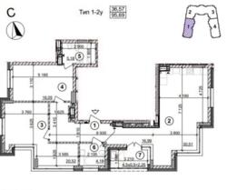 Продаж просторої квартири (євротрьошка) в ЖК 'Crystal Park Tower' 1 секція фото 7 Продаж просторої квартири (євротрьошка) в ЖК 'Crystal Park Tower' 1 секція фото 7