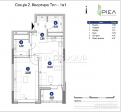 ������ ����������� �������� � �� Nordica Residence (������ 2) 1�, (55,31 �2) ����� ���� 2