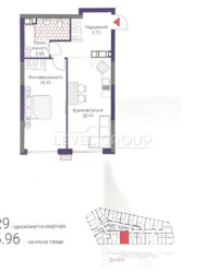 Продаж 1-кімнатної квартири по вул. Причальній фото 3 Продаж 1-кімнатної квартири по вул. Причальній фото 3