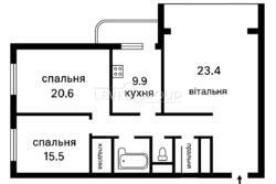 3кімн квартира в 3хв. від метро Печерська (б-р Л.Українка 8а) фото 2 3кімн квартира в 3хв. від метро Печерська (б-р Л.Українка 8а) фото 2