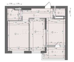 ��������� 2-������� �������� 61,9m², 21 ������, � ��������� �� ������ ���������� ������ 6 (���, ������������ �����). ���� 3