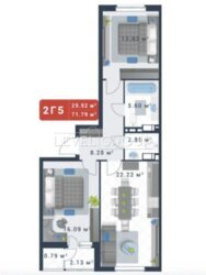 Продаж світлої, просторої 2 кімн. квартири з двостороннім функціональним плануванням та чудовим краєвидом, загальною площею 71, 4 кв. м. по вул. Гліба Бабіча (колишня назва Канальна), 8-Б. фото 2 Продаж світлої, просторої 2 кімн. квартири з двостороннім функціональним плануванням та чудовим краєвидом, загальною площею 71, 4 кв. м. по вул. Гліба Бабіча (колишня назва Канальна), 8-Б. фото 2