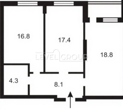 Продається 2к квартира . 67м2. Варшавський мікрорайон фото 3 Продається 2к квартира . 67м2. Варшавський мікрорайон фото 3