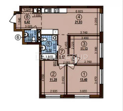 Продаж 3-кімнатної квартири Варшавський 3 ( 10.2) фото 3 Продаж 3-кімнатної квартири Варшавський 3 ( 10.2) фото 3