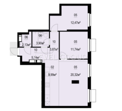 ������ 3-������� �������� � �� BOSTON Creative House ���� 6