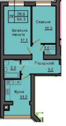2 кімнатна квартира 55 м2 в ЖК Софія Нова від Мартинова фото 2 2 кімнатна квартира 55 м2 в ЖК Софія Нова від Мартинова фото 2
