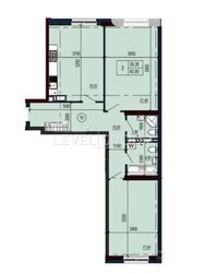 ������ 2-������� �������� 83�2 � ��������� �������� ����� ����� Podil Plaza Residence ���� 2