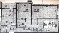 ��������� �������� 3-������� �������� 74 �² � �� ����������� ���� 19