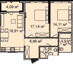 2-х кімнатна (71м2) квартира в ЖК Monreal House фото 4 2-х кімнатна (71м2) квартира в ЖК Monreal House фото 4