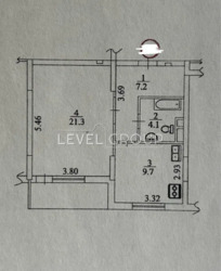 ��������� �������� 1-������� �������� 44,3 �² �� 11 ������. ���� 2