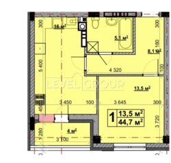 Продаж 1-к квартири 44.7 м² в ЖК Vlasna — комфортне передмістя Києва! фото 18 Продаж 1-к квартири 44.7 м² в ЖК Vlasna — комфортне передмістя Києва! фото 18