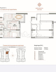2кімнатна квартира в ЖК Edelweiss House фото 3 2кімнатна квартира в ЖК Edelweiss House фото 3